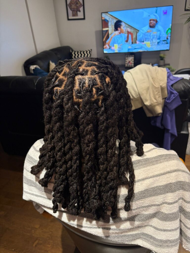 Chain style retwist Toronto services by Chindo Locs