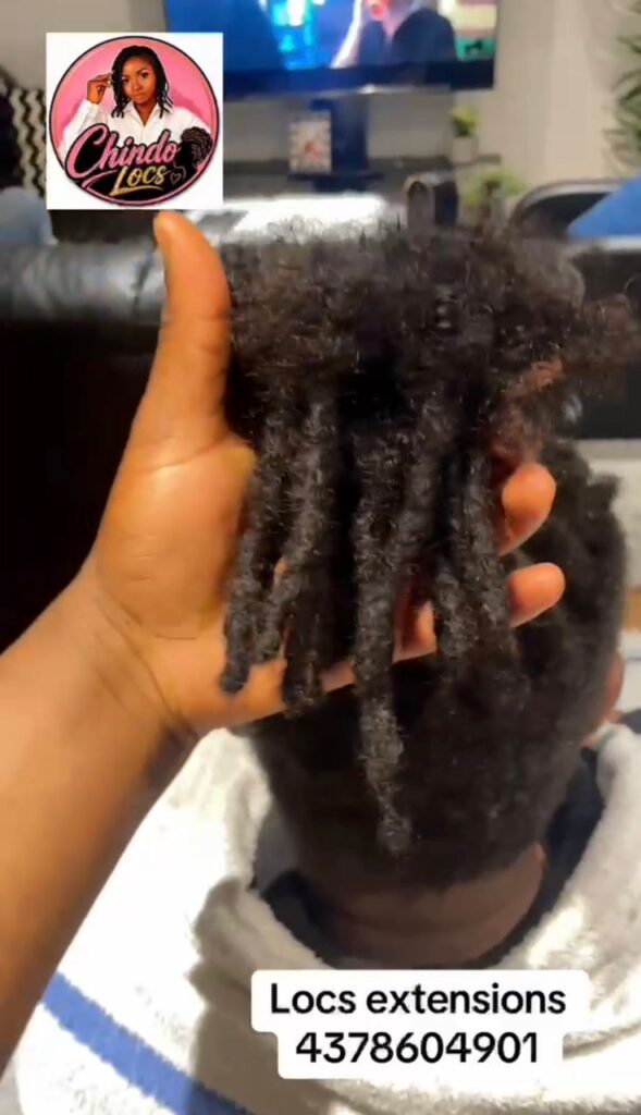 Loc extensions Toronto by Chindo Locs